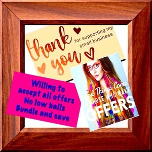 I love to accept offers that are made on items you like.